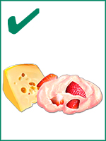 Dairy products (e.g. cheese and yoghurt)