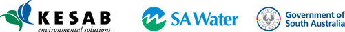 Government of South Australia, SA Water and KESAB logos