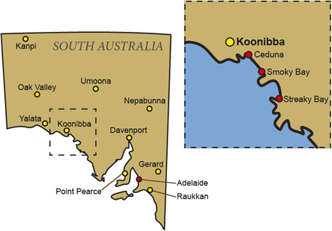 Koonibba map