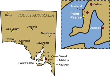 Point Pearce map