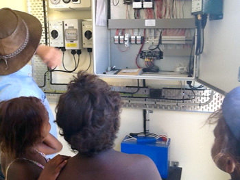 Indulkana Anangu School students visiting SA Water testing station