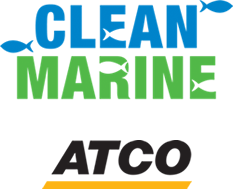 Clean Marine and ATCO logos