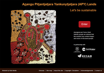 APY Lands | Let's be sustainable website